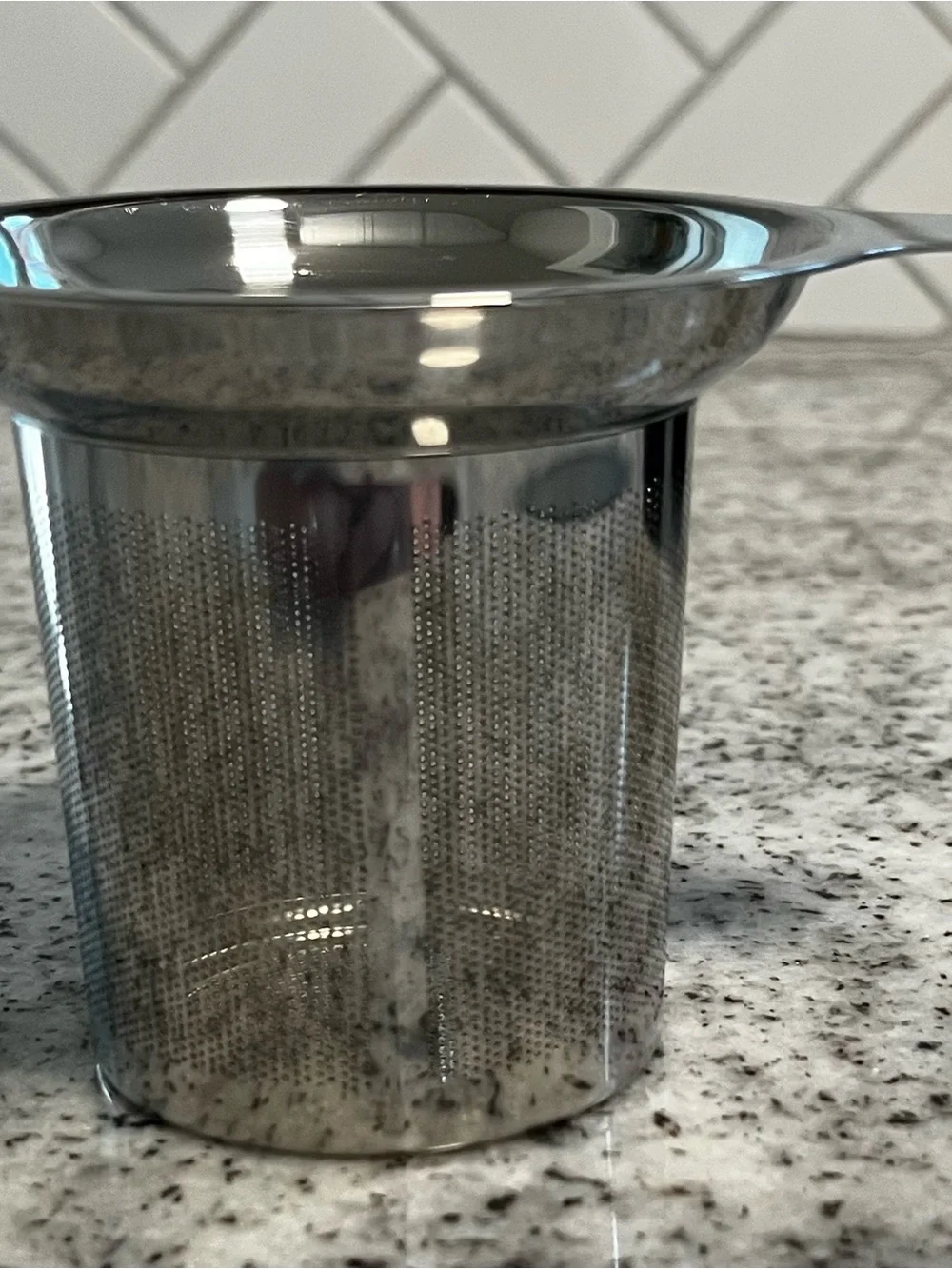 Teavana Plum Ceramic Tea Mug Set with Stainless Steel Infuser